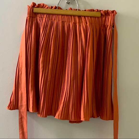 Haute Mode Pumpkin Spice Pleated Skirt NWOT - Picture 7 of 8